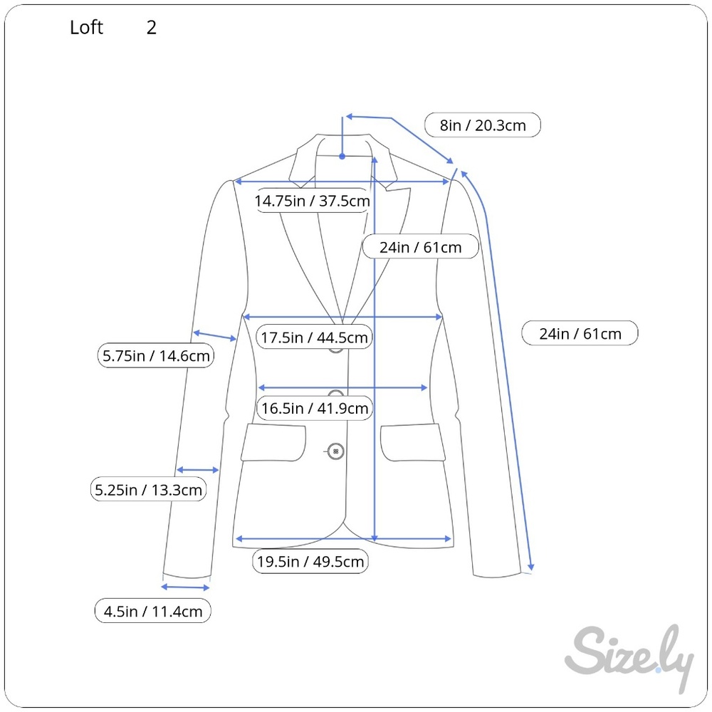 Loft Single Button, Purple Blazer - image 7